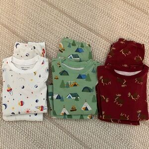 Set of three Janie & Jack Cotton Pajamas
